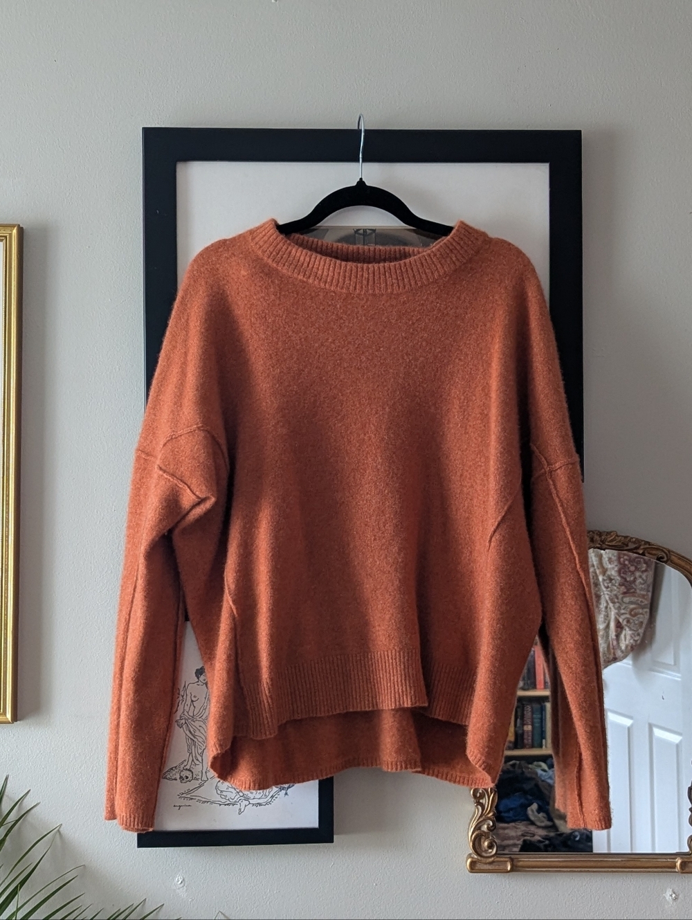 Free People Mila Cashmere Pullover Sweater Womens L Old Money Minimalist
